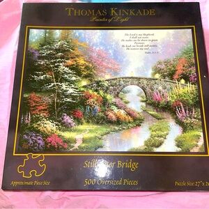 Thomas Kinkade Painter Of Light Stillwater Bridge 500 Piece Puzzle Oversized Pcs